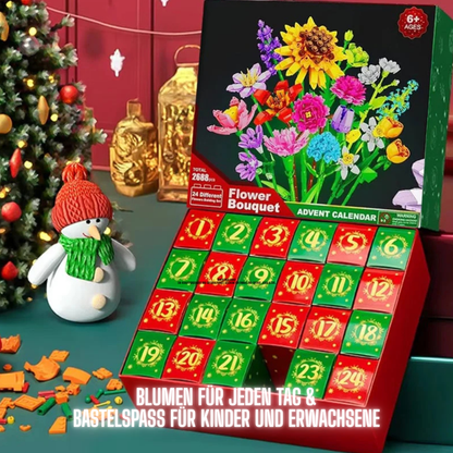 Blumen-Baustein-Adventskalender