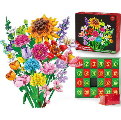 Blumen-Baustein-Adventskalender